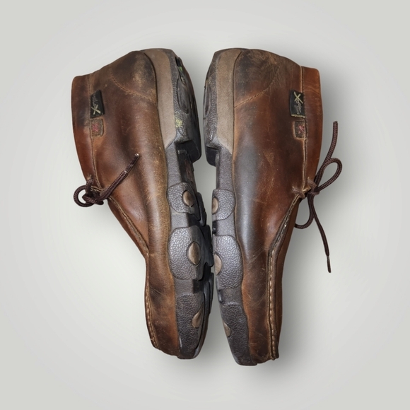 Twisted X mens mdmw001 brown leather Moccasins boots size 10 - Picture 11 of 15